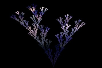 Poster - Computer generated fractal pattern and shape