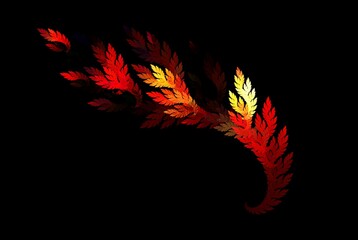 Poster - Computer generated fractal pattern and shape