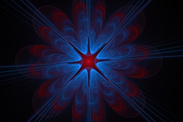 Poster - Computer generated fractal pattern and shape