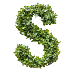 Poster - Green leaves form the letter S