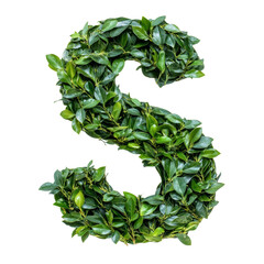 Poster - Green leaves form the letter S
