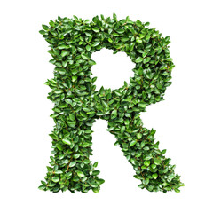 Aufkleber - Green leaves form the letter R