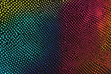 Poster - Colorful texture with vibrant gradients and dotted patterns. Generative AI