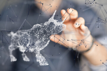 Poster - stock market 3d modern in hand