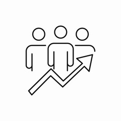 Poster - team, increase, statistics, icon, vector, sign