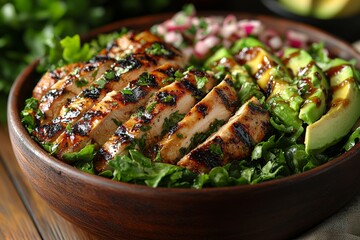 Wall Mural - avocado grilled chicken