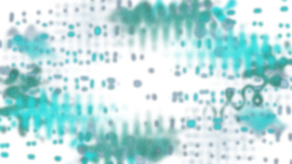 Wall Mural - An abstract transparent psychedelic wavy vignette border design element.