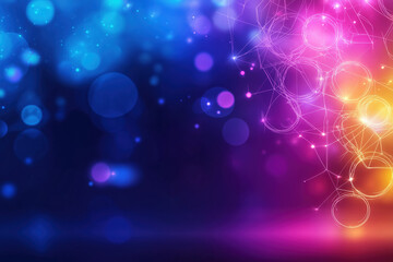 Poster - Colorful abstract background with vibrant lights and artistic patterns