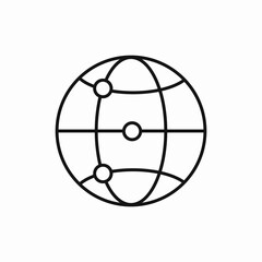 Poster - Network topology structure icon vector sign