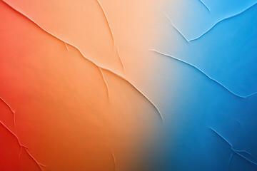 Poster - Textured gradient background with warm and cool color transition in abstract style