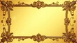 © BokehBox - Golden Ornamental Frame with a Smooth, Blank Space for Design and Decoration