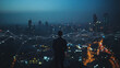 © Teeraphon - Smart digital city with connection cyber security network reciprocity over the cityscape . future smart wireless digital city and social media networking systems that connects people within the city