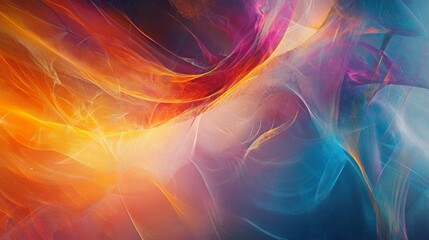 Aufkleber - A vibrant, abstract blend of colors flowing seamlessly, creating a dynamic and energetic visual experience.