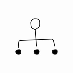 Poster - Organization Chart icon vector sign vector sign