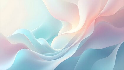 Aufkleber - Grainy gradient background blue purple white abstract wave backdrop light banner pastel color gradient, noise texture retro design. Light blue and white elegant mesh color blur abstract background