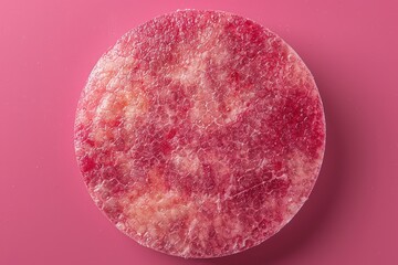 Poster - A Close-Up of a Red, Crystalline, Circular Object