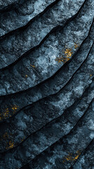 Poster - Textured surface with dark layers and golden highlights, creating depth and contrast