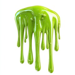 Poster - A vibrant green paint dripping to create an artistic and dynamic visual effect.