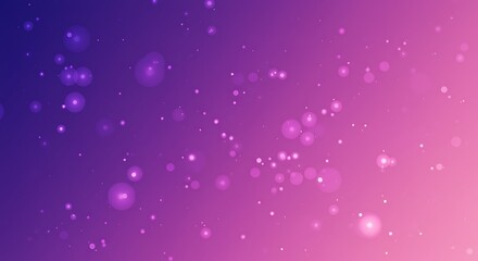 Poster - Purple and pink gradient bokeh.  Glowing circles, light, glitter, sparkle. Abstract.