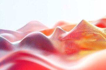 Fototapete - Abstract wave pattern with bright empty background.