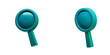 © doodlemasala - Search Icon 3D magnifier lens on transparent background