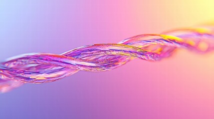 Poster - Surreal Radiant Glowing Wireframes in Cyber Design with Soft Gradient Colors