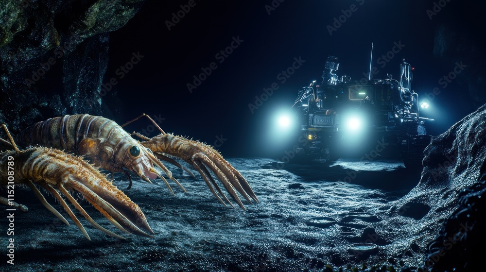 Deep Area Стокова ілюстрація Challenger Deep, the deepest part of the Mariana ...