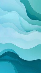 Poster - Soft, undulating waves in varying shades of blue create a tranquil and soothing abstract background, perfect for conveying peace, relaxation, or a connection to nature