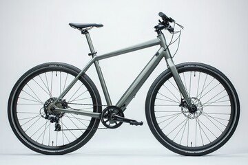 Poster - urban city bicycle on white background minimalistic design perfect for bike rental ads