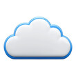 © Photo Style - 3D rendered cloud icon symbolizing modern cloud computing and data storage solutions, featuring a clean white design.