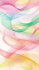 Poster - Colorful abstract waves are creating a harmonious and flowing design, perfect for backgrounds and adding a touch of elegance to any project