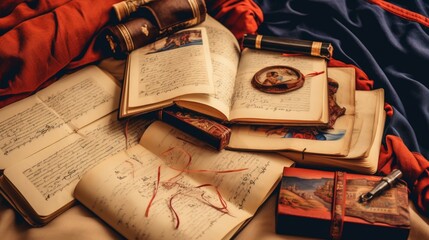 Exploring the art of calligraphy  intricate designs and fonts on walls and in books