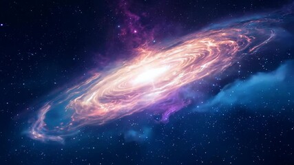 Wall Mural - A stunning Galaxy in the vast realm of Cosmic Space Exploration awaits discovery