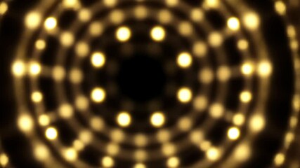 Poster - Mesmerizing golden light trails swirl against a black backdrop. Sparkling particles evoke elegance and luxury. Dynamic abstract background video.