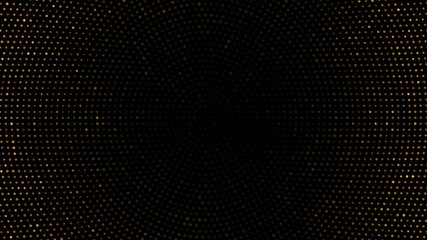 Fototapete - Mesmerizing golden light trails swirl against a black backdrop. Sparkling particles evoke elegance and luxury. Dynamic abstract background video.