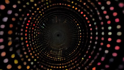 Fototapete - Mesmerizing golden light trails swirl against a black backdrop. Sparkling particles evoke elegance and luxury. Dynamic abstract background video.