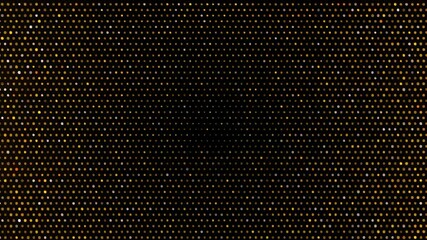 Poster - Mesmerizing golden light trails swirl against a black backdrop. Sparkling particles evoke elegance and luxury. Dynamic abstract background video.