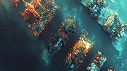 Poster - Global Logistics Network Overview with Smart Distribution Solutions