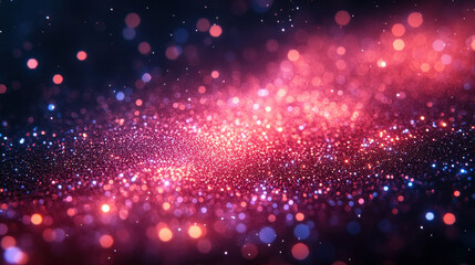 Poster - shimmering cosmic glitter texture in vivid 3d render for abstract design