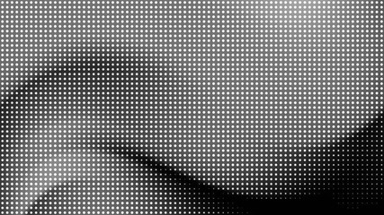 Silver black gradient Abstract gridded landscape design made of halftone dots is perfect for background textures or modern patterned prints.