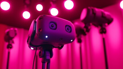 Poster - Enhanced VR Studio with Dim Immersive Light Effects