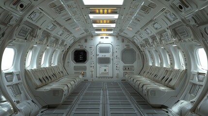 Poster - Realistic Aerospace Lab with Harsh Light and Textures