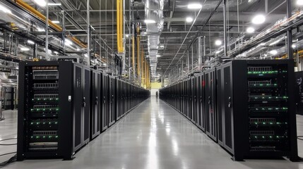 Poster - Data center operations high-tech facility infrastructure management industrial environment perspective on efficiency