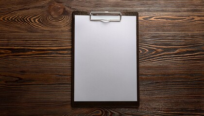 blank board on wooden wall