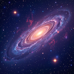 Spiral galaxy, illustration of Milky Way