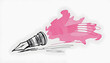 © SusDmi - vintage ink pen isolated, isometry, with white tones