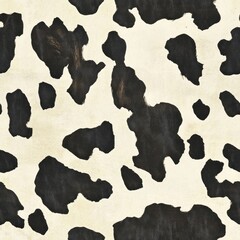 This detailed cow skin pattern features natural shapes and colors ideal for various decor styles. Seamless  background.