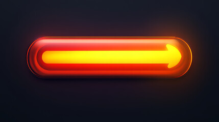 Poster - Progress bar game interface design isolated set in vector. Cartoon level loading speed ui indicator. Life or xp status in percent to fill panel. Orange energy gradient tube element for arcade rpg.