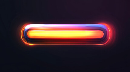 Poster - Progress bar game interface design isolated set in vector. Cartoon level loading speed ui indicator. Life or xp status in percent to fill panel. Orange energy gradient tube element for arcade rpg.