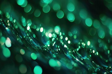 Poster - close-up shot of a green and black design